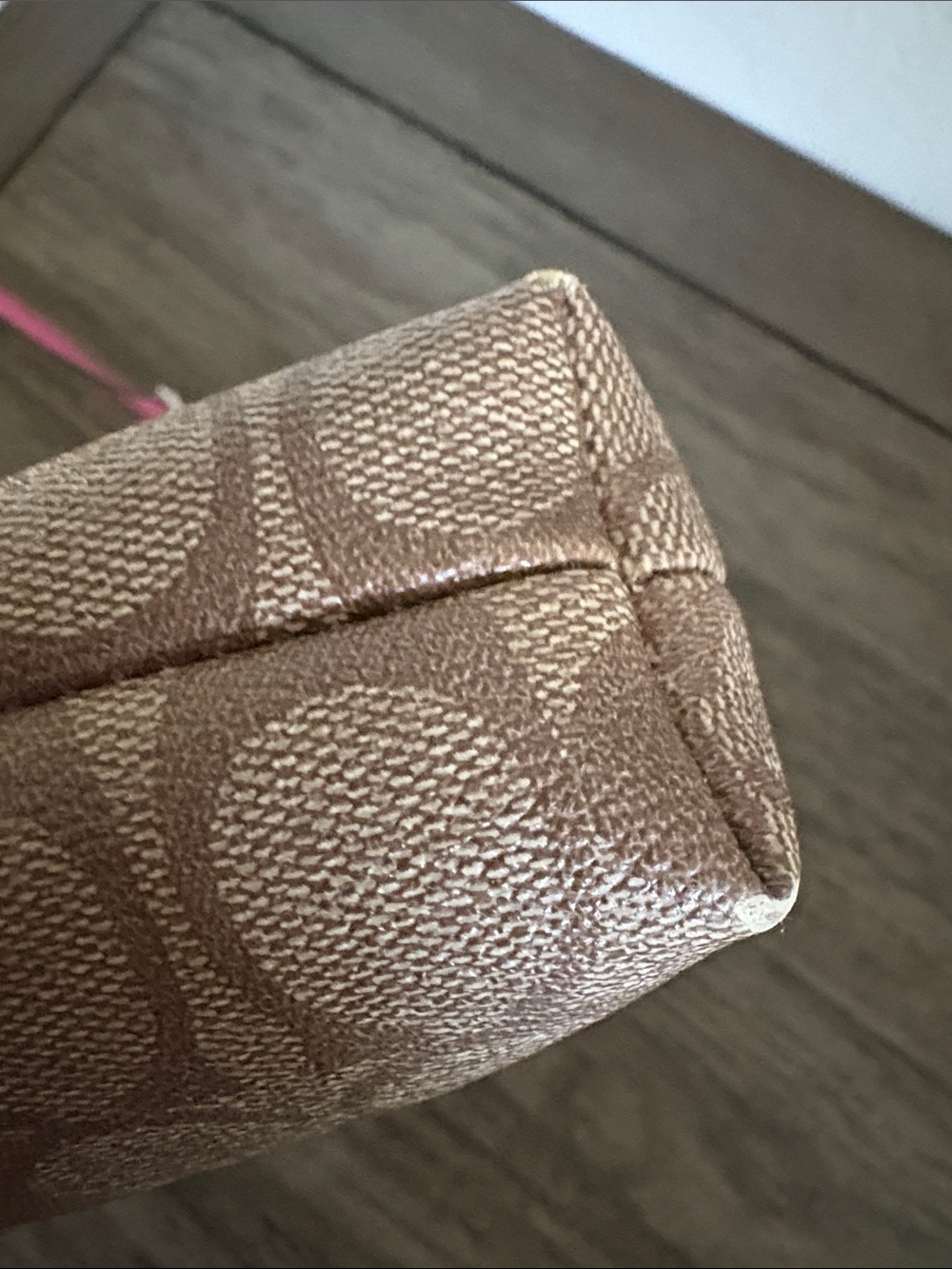 [Coach] Signature File Adjustable Crossbody Coated Canvas Bag Purse Khaki/Pink - Picture 14 of 16